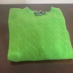 Polo by Ralph Lauren Green V-Neck Sweater